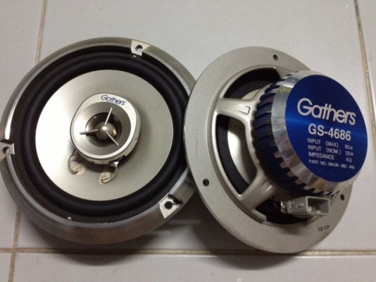 ลำโพง Gathers GS-4686 พร้อมเบ้าลำโพงตรงรุ่น HONDA ลำโพง Gathers GS-4686 พร้อมเบ้าลำโพงตรงรุ่น HONDA