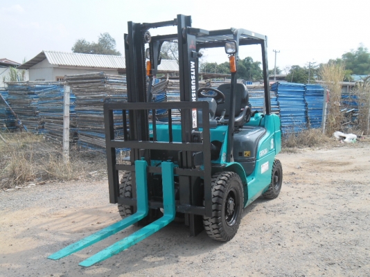 ขายด่วนรถยก MITSUBISHI  FG25-F18C เครื่อง(K21) 2 ระบบติดแก๊สแล้ว เกียร์AUTO เสาสูง 3 เมตร ยางใหม่ 4 เส้น ทำเสร็จทั้งระบบ