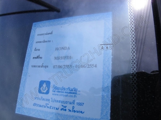 รถเก๋ง ยี่ห้อ HONDA รุ่น CIVIC