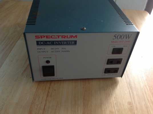 หม้อแปลงไฟฟ้า 24v. DC-AC / 500w. หม้อแปลงไฟฟ้า 24v. DC-AC / 500w.