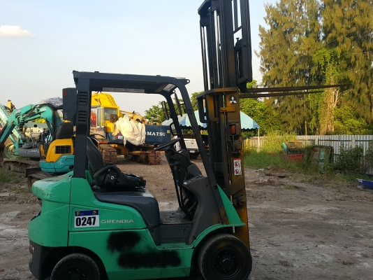 รถฟอร์คลิฟต์ Mitsubishi KFG15D ยก 1.5 ตัน ยกสูง 3 เมตร รถนอกพึ่งนำเข้ามา ยังไม่เคยใช้งานในไทย เป็นรถรุ่นใหม่ พร้อมใช้งาน