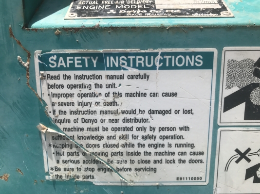 ขายปั๊มลมAIR COMPRESSORยี่ห้อ :DENYO สภาพสวยๆ ขายปั๊มลมAIR COMPRESSORยี่ห้อ :DENYO สภาพสวยๆ