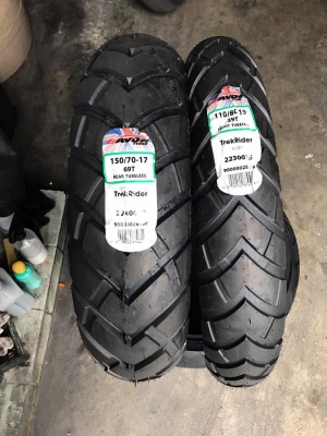 ยางใหม่ Avon TrekRider 110/80/19-150/70/17 made in England