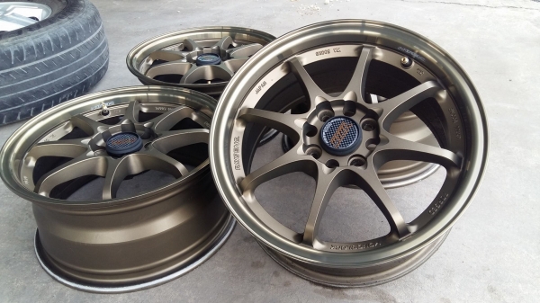 ขายล้อแม็กมือ2 ce28 15&quot;&times;7&quot; et40 4รู100 สีน้ำตาลขอบชา สนใจติดต่อร้าน ก.เจริญการยางครับ 081-3747940