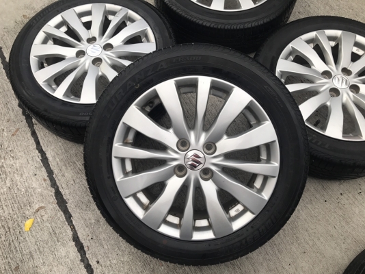 ล้อแม็ก ซูซูกิ สวิฟ ขอบ16 พร้อมยาง Bridgestone 185-55-16 ปลายปี13 ล้อแม็ก ซูซูกิ สวิฟ ขอบ16 พร้อมยาง Bridgestone 185-55-16 ปลายปี13