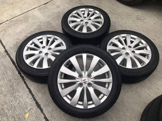 ล้อแม็ก ซูซูกิ สวิฟ ขอบ16 พร้อมยาง Bridgestone 185-55-16 ปลายปี13