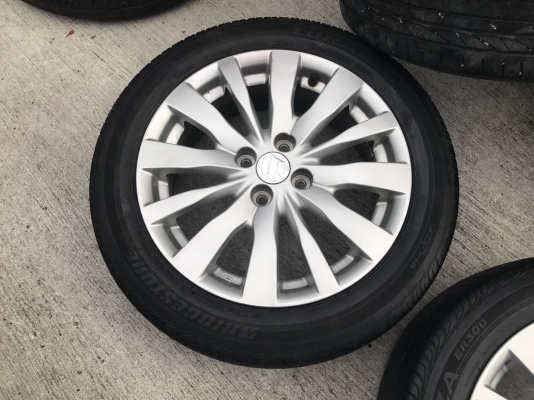 ล้อแม็ก ซูซูกิ สวิฟ ขอบ16 พร้อมยาง Bridgestone 185-55-16 ปลายปี13