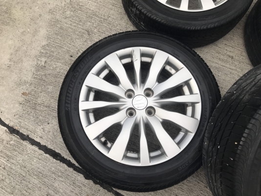 ล้อแม็ก ซูซูกิ สวิฟ ขอบ16 พร้อมยาง Bridgestone 185-55-16 ปลายปี13 ล้อแม็ก ซูซูกิ สวิฟ ขอบ16 พร้อมยาง Bridgestone 185-55-16 ปลายปี13