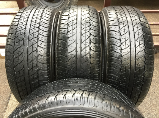 ยาง Dunlop 265 60 18 ปี16 ดอกเต็ม ไม่มีปะ เนื้อนิ่มๆ ราคาไม่แพง