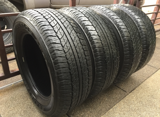 ยาง Dunlop 265 60 18 ปี16 ดอกเต็ม ไม่มีปะ เนื้อนิ่มๆ ราคาไม่แพง