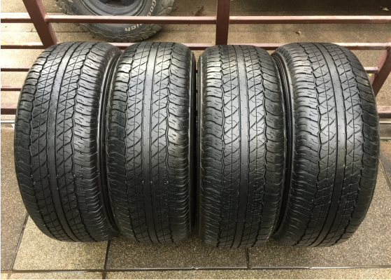 ยาง Dunlop 265 60 18 ปี16 ดอกเต็ม ไม่มีปะ เนื้อนิ่มๆ ราคาไม่แพง