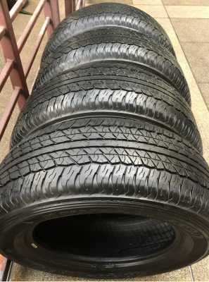 ยาง Dunlop 265 60 18 ปี16 ดอกเต็ม ไม่มีปะ เนื้อนิ่มๆ ราคาไม่แพง