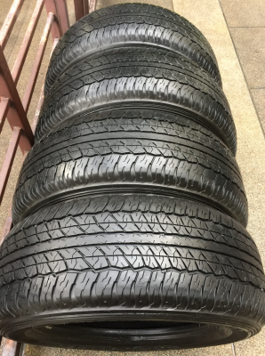ยาง Dunlop 265 60 18 ปี16 ดอกเต็ม ไม่มีปะ เนื้อนิ่มๆ ราคาไม่แพง
