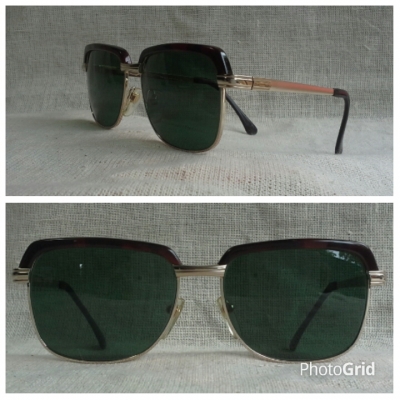 แว่นตาเจแปนิชคลับมาสเตอร์ ยุค &#039;90s  &#039;ไททาเนียมบริสุทธิ์&#039;  Vintage ALL TITAN handmade in Japan  บิ๊กไซซ์!