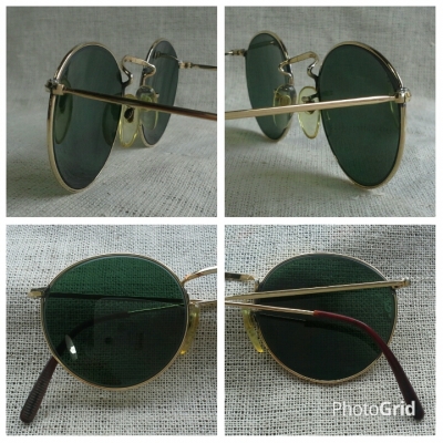 แว่นตาอาร์ติสท์ อิงลิชโกลด์ฟิลด์ ยุค &#039;50s  &#039;หยดน้ำ จอห์น เลนนอน&#039;  Vintage BAO handmade in England