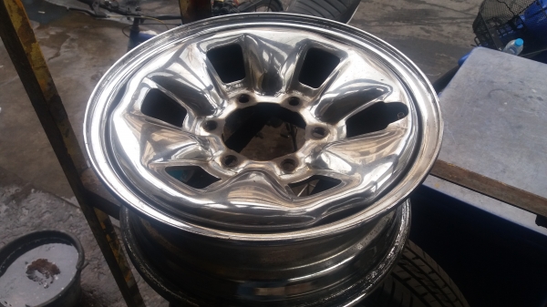 ขายกะทะเหล็กนอก ขอบ15X6 /6รูสวยๆ
