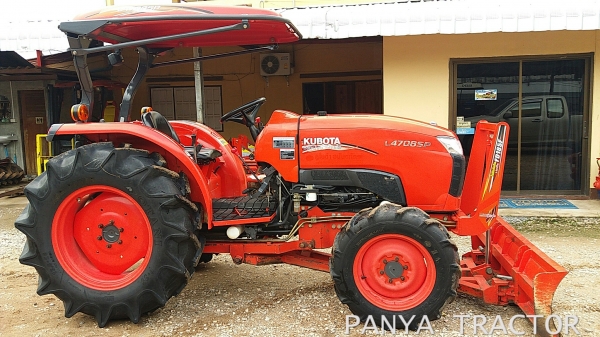 รถเข้าใหม่#ปัญญาแทรคเตอร์..จัดมาให้ครับ ด่วน 480,000 บาท.  คูโบต้า L4708SP (441ชม.) ใบมีดคานล่างFD185F ผานพรวน6&times;24เฮฟวี่พลัส สีเดิมๆ สภาพพร้อมใช้ จัดส่ง อ.พรานกระต่าย จ.กำแพงเพชร