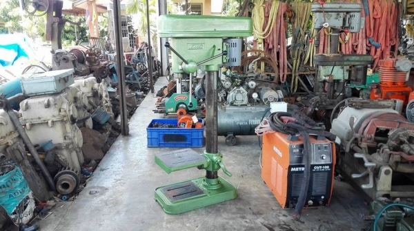 ** SOLD ** สว่านแท่น KING KSD-420 เจาะ 1.1/4" (31mm) ไฟบ้าน 220V พร้อมใช้