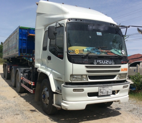 ขายสิบล้อหัวลากพร้อมหางดั้มISUZU DECA GXZ23KZT 270แรงปี52 ขายสิบล้อหัวลากพร้อมหางดั้มISUZU DECA GXZ23KZT 270แรงปี52