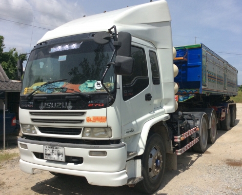 ขายสิบล้อหัวลากพร้อมหางดั้มISUZU DECA GXZ23KZT 270แรงปี52