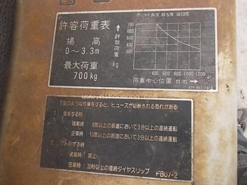 ราคาพิเศษ49,000 บาท!! รถยกไฟฟ้า KOMATSU FB07-2 รหัสสินค้า : 12000708 www.nihonmono.com