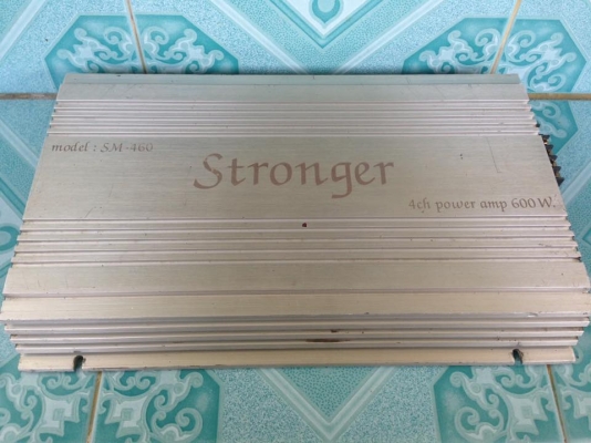 แอมป์4chคลาสเอบี Stronger มือสองสภาพดี งานนอกเสียงดี ใช้งานปกติ ขับกลางแหลมอย่างละ4-6ดอกได้ ขาย 1150 บาทสนใจ0892425454 อยู่สระบุรื