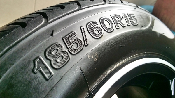 แม็กขอบ15 4รู100 พร้อมยางไฟร์สโตน 185/60R15 ปี14