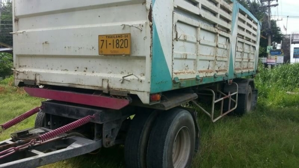 ขาย HINO 3M พ่วงแม่ลูก กระบะเหล็กดั๊ม หินทราย