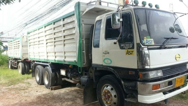 ขาย HINO 3M พ่วงแม่ลูก กระบะเหล็กดั๊ม หินทราย ขาย HINO 3M พ่วงแม่ลูก กระบะเหล็กดั๊ม หินทราย