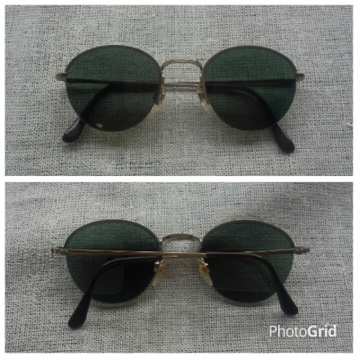แว่นตาอิตาเลียนวินเทจยุค &#039;80s  โมเดลอาร์ติสท์ &#039;หยดน้ำ จอห์น เลนนอน&#039;  Authentic EMPORIO ARMANI handmade in Italy
