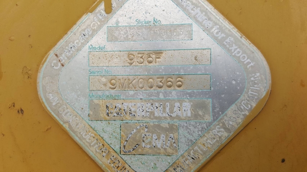 ขาย รถตัก CAT 936F สภาพดีพร้อมใช้งาน เครื่องแน่น เกียร์ดี เอกสารใบอินวอยซ์