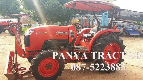 รถเข้าใหม่#ปัญญาแทรคเตอร์..จัดมาให้ครับ ด่วน 390,000 บาท.  คูโบต้า L4708 (862ชม.) ใบมีดคานล่างFD185F ผานพรวน6&times;24เฮฟวี่พลัส สีเดิมๆ สภาพพร้อมใช้