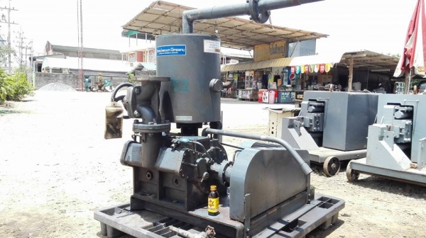 ** SOLD ** แวคคัมปั้มอัดอากาศอเมริกา KINNEY Made in USA ขนาด 4.5 HP 380V ถอดจากไลน์ผลิตพร้อมใช้