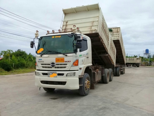 ขายด่วนHINO FM1A344ปี56ดั้มแม่+ลูกๆ3เพลา สามิตรแม่ลูกสภาพพร้อมใช้สุดๆโทรไอดี0990035892