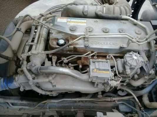 ขาย HINO 344 พ่วงแม่ลูก กระบะเหล็กสามมิตร รถปี 56