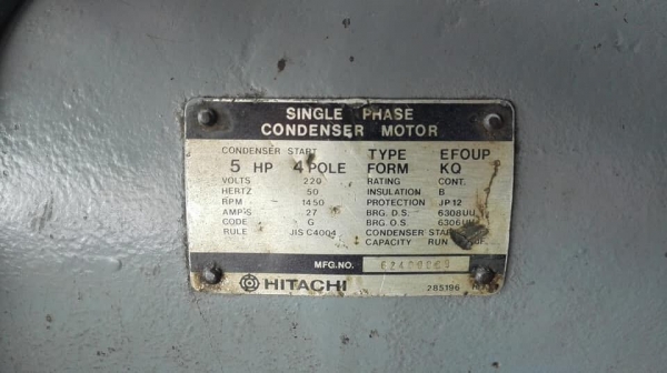 ** ไปอยู่สุรินทร์ ** ปั้มลมพูม่าไฟบ้าน PUMA 5 HP 240 L มอเตอร์ Hitachi 220V พร้อมใช้