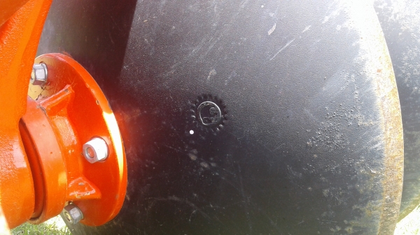 ผานตราช้างDH245-6F ถอดออกจาก L5018 ใช้งานแค่ 3 ครั้ง  สำหรับรถรุ่น 45 47 49 50 60 แรง