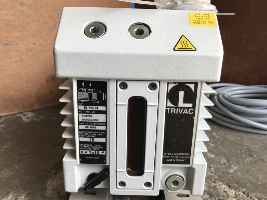 ขายปั้มแวคคั่มสูญญากาศ Vacuum pump Trivac made in Germany พร้อมมอเตอร์ Marathon made in USA 3/4HP. 220V ไฟบ้านเสียบปลั๊กใช้ได้เลย ขนาดท่อ 1นิ้ว ของใหม่แกะลัง ไม่เคยใช้งาน สวยมาก พร้อมใช้งาน