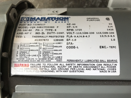 ขายปั้มแวคคั่มสูญญากาศ Vacuum pump Trivac made in Germany พร้อมมอเตอร์ Marathon made in USA 3/4HP. 220V ไฟบ้านเสียบปลั๊กใช้ได้เลย ขนาดท่อ 1นิ้ว ของใหม่แกะลัง ไม่เคยใช้งาน สวยมาก พร้อมใช้งาน