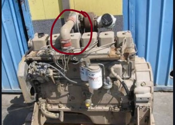 ท่อข้ามเทอร์โบ CUMMINS 6BT ท่อข้ามเทอร์โบ CUMMINS 6BT