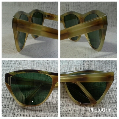 แว่นตาอเมริกันแคทอายยุค 2000s  ผลงานฝีมือช่างอัสซูรี่  Authentic ELLEN TRACY handmade in Italy  บิ๊กไซซ์!  ตัวแท้!  จริงใจ - ไม่จิงโจ้!