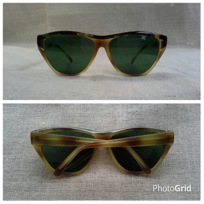 แว่นตาอเมริกันแคทอายยุค 2000s  ผลงานฝีมือช่างอัสซูรี่  Authentic ELLEN TRACY handmade in Italy  บิ๊กไซซ์!  ตัวแท้!  จริงใจ - ไม่จิงโจ้!