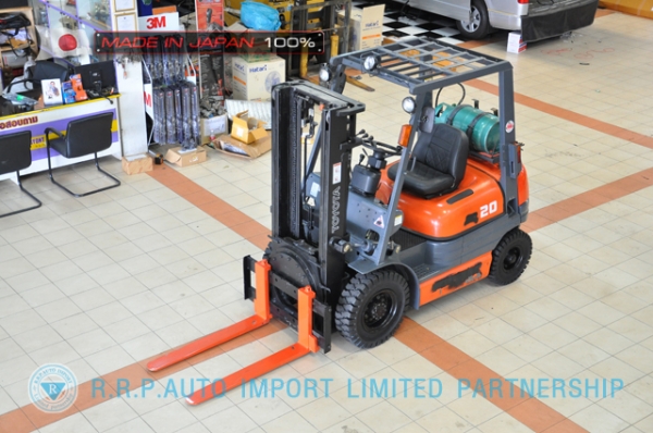 ขายรถโฟล์คลิฟท์มือสอง TOYOTA รุ่น 6FG20-11901 นำเข้าจากประเทศญี่ปุ่น 100\% ไม่เคยใช้งานในไทย