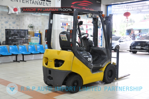 ขายรถโฟล์คลิฟท์มือสอง KOMATSU รุ่น FG09T-20-672585 นำเข้าจากประเทศญี่ปุ่น 100\% ไม่เคยใช้งานในไทย
