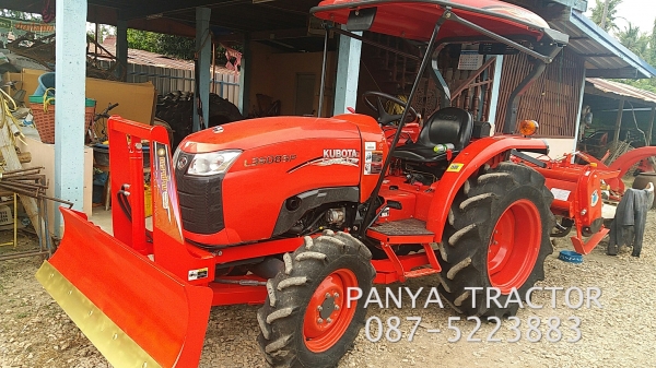 รถเข้าใหม่ #ปัญญาแทรคเตอร์  คูโบต้าL3608SP จดทะเบียนปี 59 สภาพนางฟ้า  ใช้งานน้อย 250 ชม. สีเดิมจากโรงงานใบมีดคานล่าง พร้อมโรตาลี่ใหม่1.6ม.ราคา 390,000 บ.