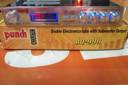 ขายปรีแอมป์หลอด PUNCH AQ-999 Double Electronics-tube