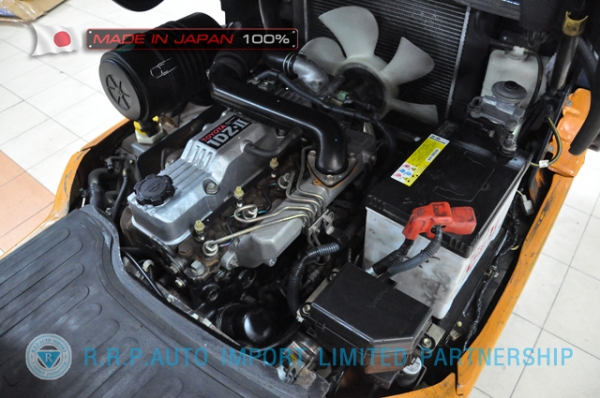 ขายรถโฟล์คลิฟท์มือสอง TOYOTA รุ่น 7FD15-14350 นำเข้าจากประเทศญี่ปุ่น 100\% ไม่เคยใช้งานในไทย