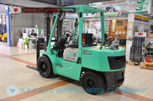 ขายรถโฟล์คลิฟท์มือสอง MITSUBISHI รุ่น FG35A-50239 นำเข้าจากประเทศญี่ปุ่น 100\% ไม่เคยใช้งานในไทย