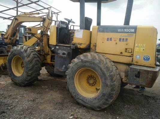รถตัก KOMATSU WA100-3 เอวอ่อน,ต่อแขนยาว,เอกสารซื้อ-ขาย