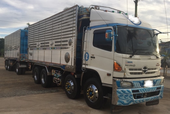 พ่วง 24 ล้อ HINO 344 ปี 57 กระบะมิเนียม พืชไร่ - ดั้ม อู่ธวัชชัย ราคา 2.85 ล้าน